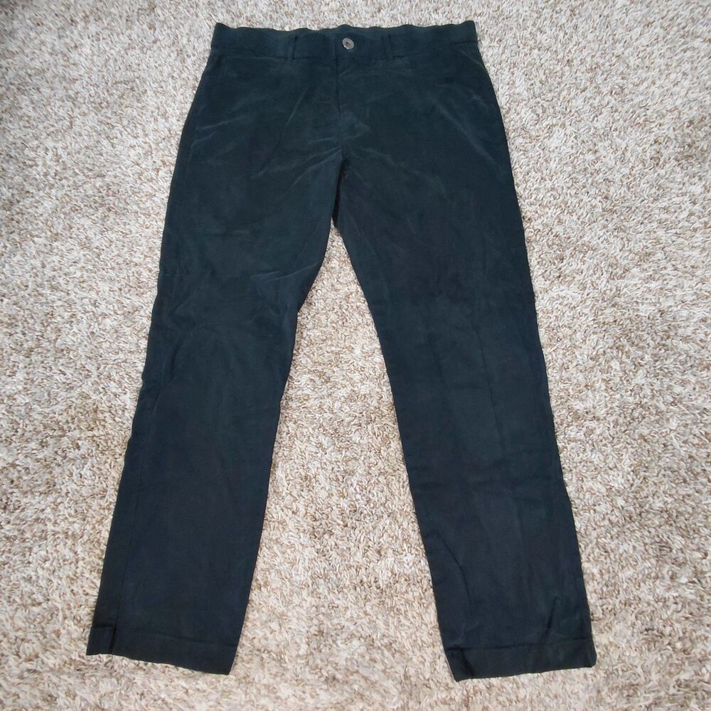 Greyson Armonk 5 Pocket Pants Mens 34x26 Hemmed Black Slim Fit Stretch Golf